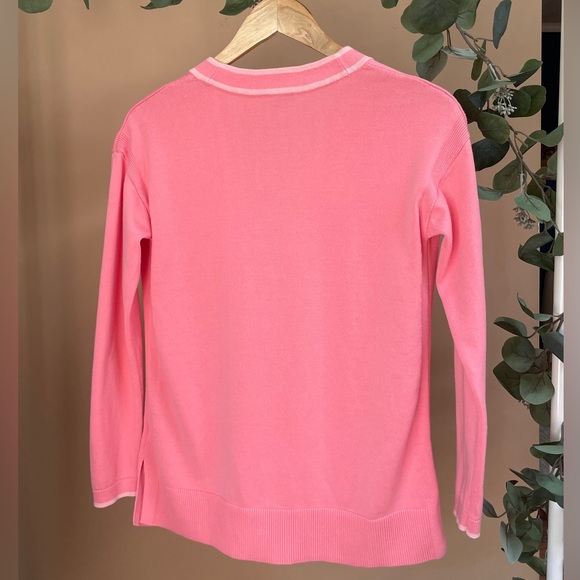 Talbots womens cardigan sweater pink XS preppy V neck buttons academia old money - Picture 3 of 9